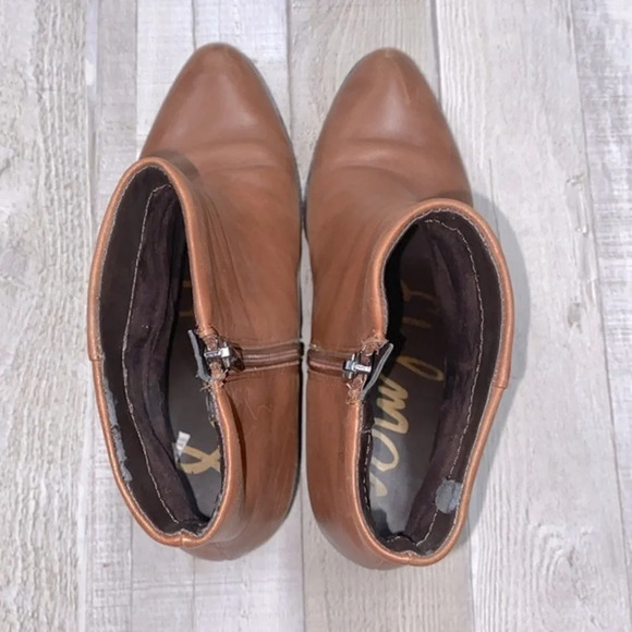 Sam Edelman brown block heel booties size 8 - Picture 7 of 10